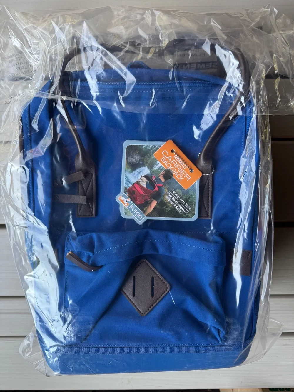 Kurgo Red Pet Carrier Backpack with Teal Interior